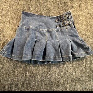Wild Fable Jean Skort Ruffle Denim Skort Size 6